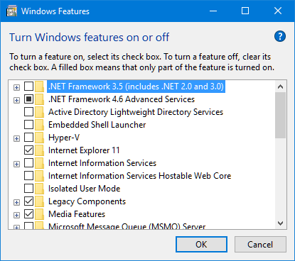 NetFrameworkOptionalFeature