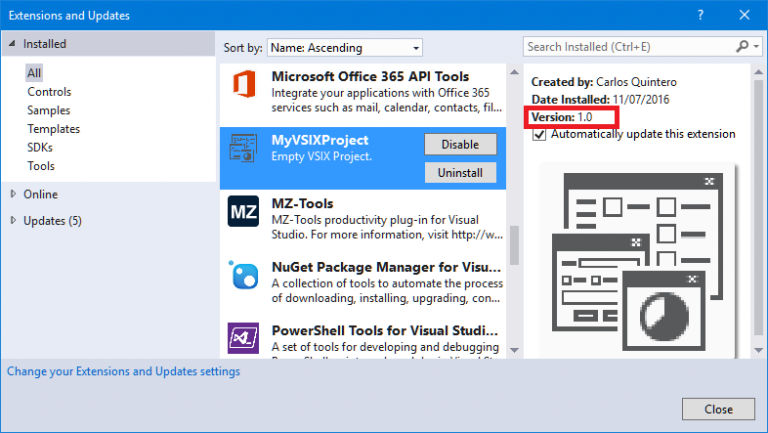 The four versions of a Visual Studio package | Visual Studio ...